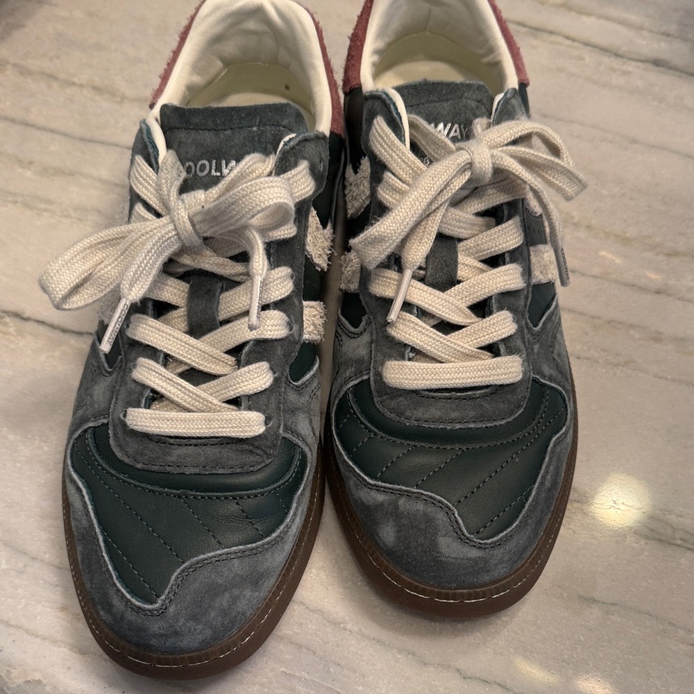 Coolway green and mauve sneaker.